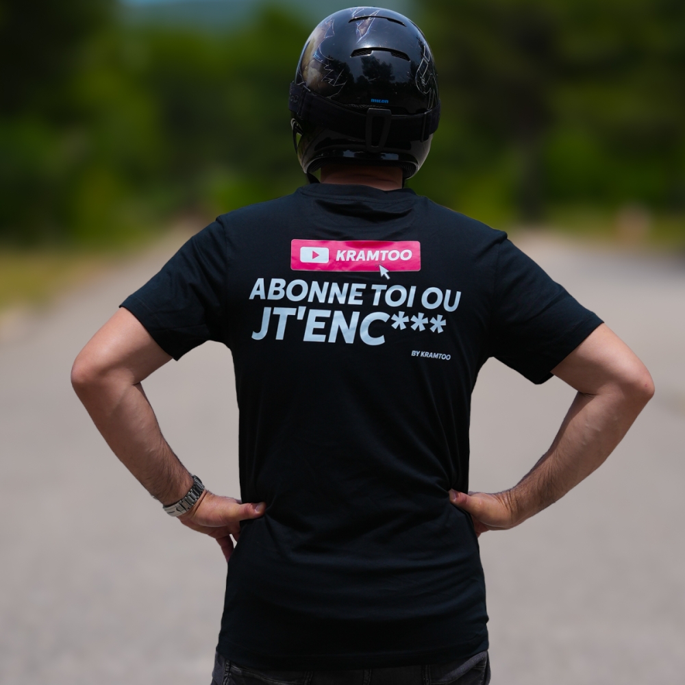 T-shirt Kramtoo “ Abonne toi ou jt’enc*** ”