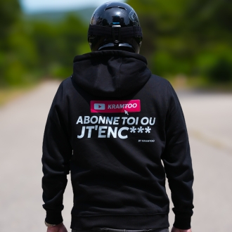 Sweat à capuche Kramtoo “ Abonne toi ou jt’enc*** ”