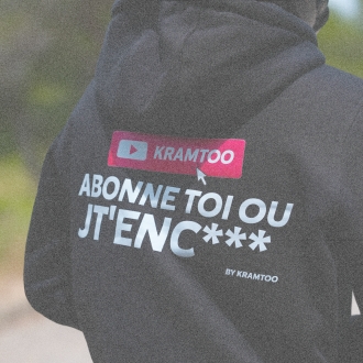 Sweat à capuche Kramtoo “ Abonne toi ou jt’enc*** ”