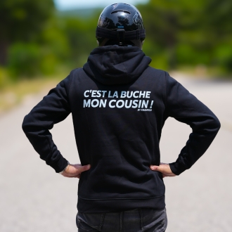 Sweat à capuche Kramtoo “ C’est la Buche mon cousin ”