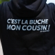 Sweat à capuche Kramtoo “ C’est la Buche mon cousin ”