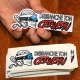 Lot de 3 stickers " Débranche ton cerveau " Rutpure