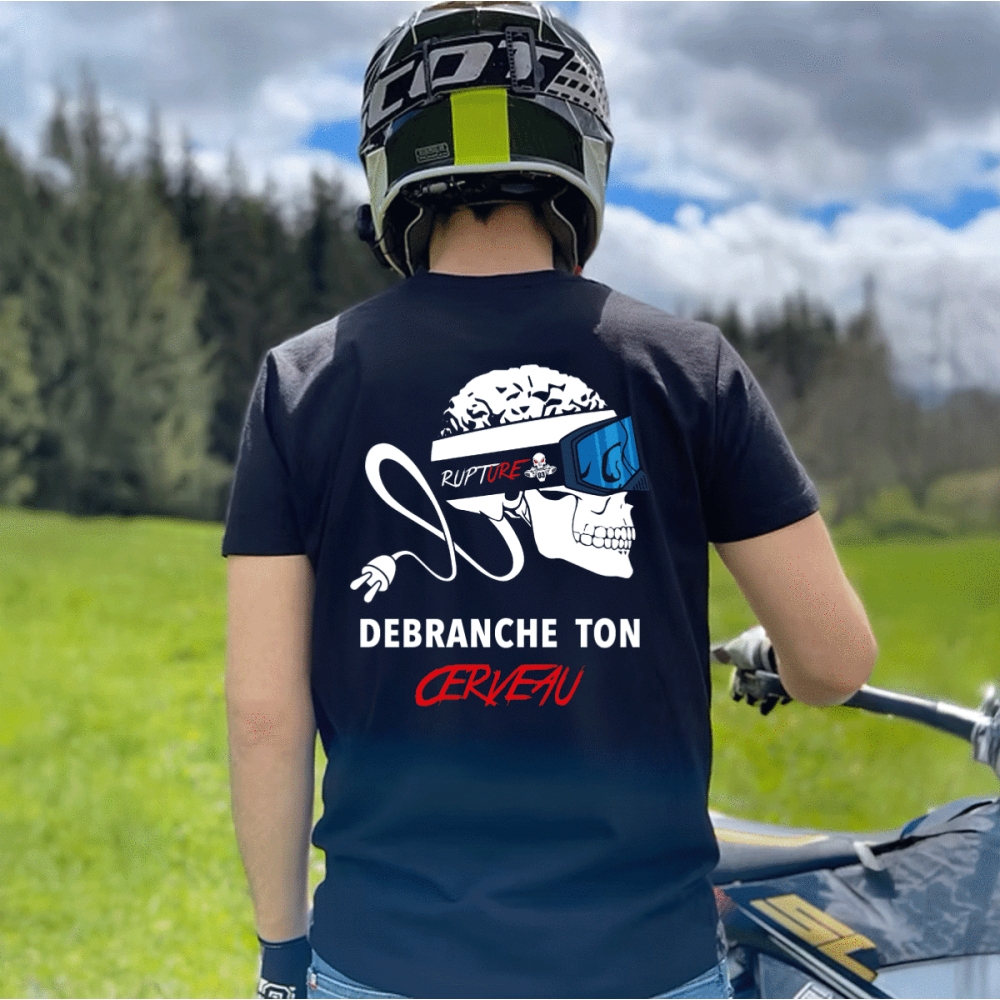 T-shirt Rupture " Débranche ton cerveau "