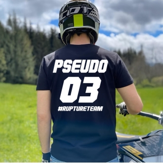 T-shirt Personnalisé Rupture - Pseudo + Numéro