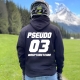 Sweat à capuche " Personnalisé " Nom + Numéro - Rupture
