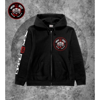 Veste Zippée à Capuche "B&W Skull 2"