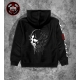 Veste Zippée à Capuche "B&W Skull 3"