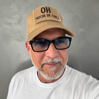 Casquette Trucker Beige " OH Fatche de con ! " Marseille