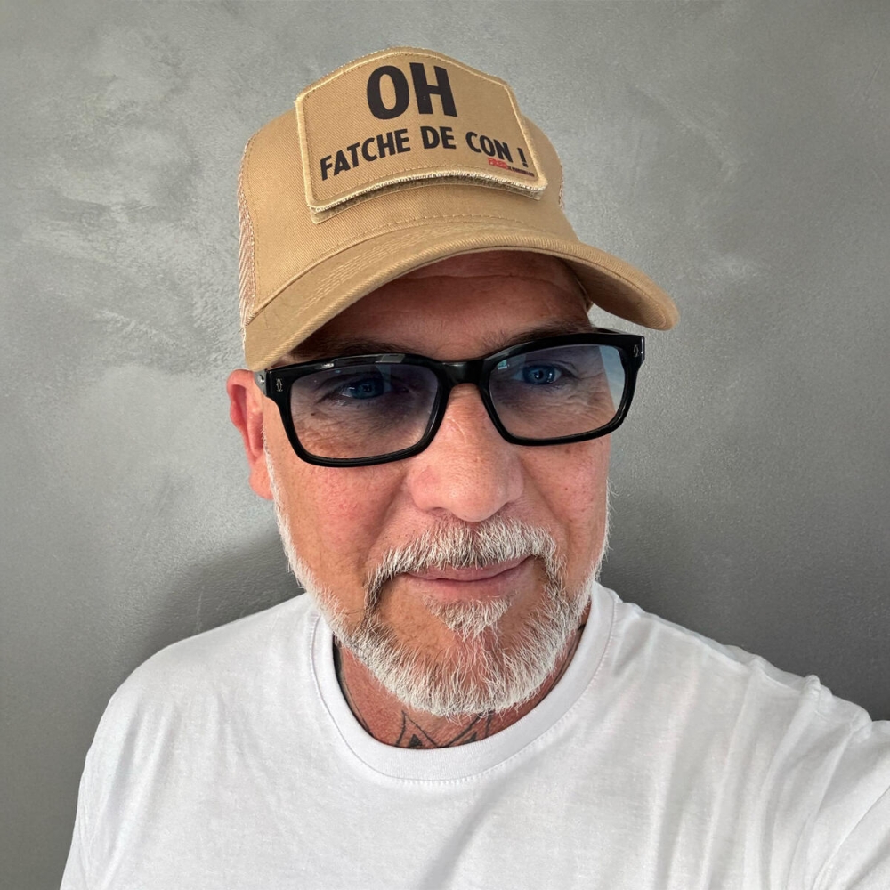 Casquette Trucker Beige " OH Fatche de con ! " Marseille