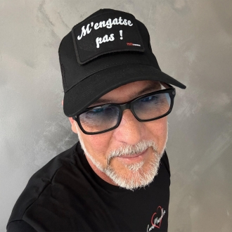 Casquette Trucker Noir " M'engatse pas " Marseille