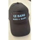 Casquette Trucker Noir "Le sang bleu et blanc" Marseille