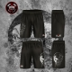 Short sport homme "B&W Skull 3"