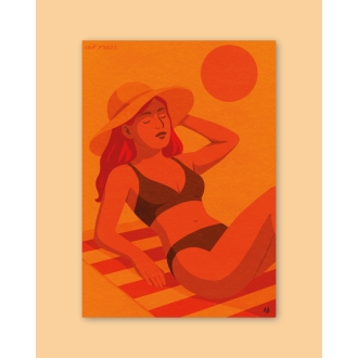 Affiche Coup d'Soleil / Bain d'orange
