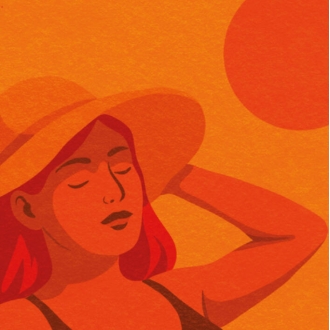 Affiche Coup d'Soleil / Bain d'orange