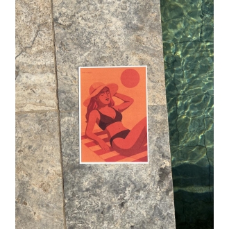 Affiche Coup d'Soleil / Bain d'orange