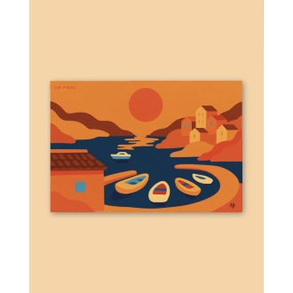 Affiche Coup d'Soleil / Petit port au soleil