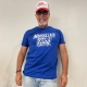 T-shirt bleu " Marseillais dans le sang "