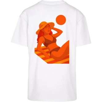T-shirt Oversize Coup d'Soleil / Bain d'orange