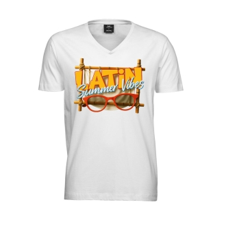 T-shirt Homme col V Fashion " LATIN summer vibes "