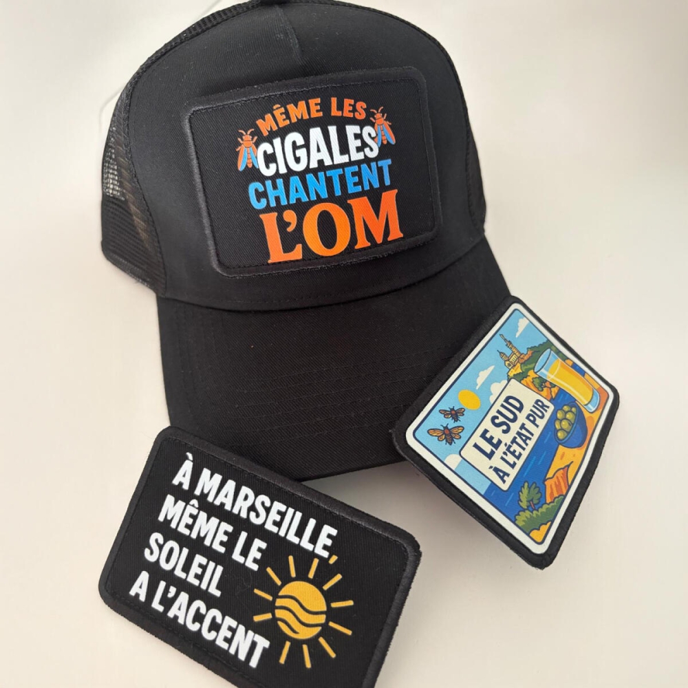 Pack de 3 Patchs été 2025 MARSEILLE - Fred le Marseillais - Vacance
