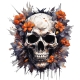 T-Shirt Femme "Flower Skull5"