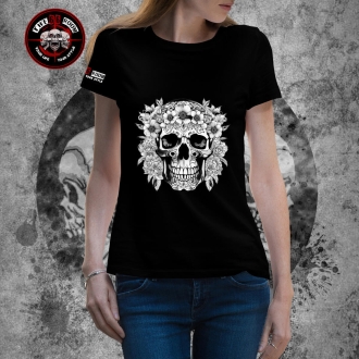 T-Shirt Femme "Flower Skull1"