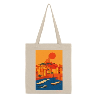 Tote bag coup d'soleil Marseille vieux port