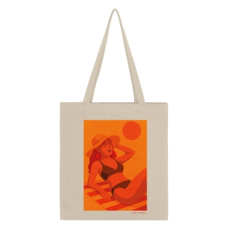 Tote bag Coup d'soleil Plage bronzette