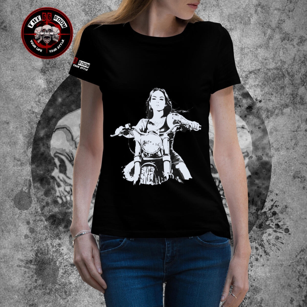 T-Shirt Femme "Only Bike 01" Black