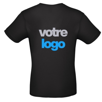 T-shirt Personnalisable Impression sur le Coeur et dans le Dos