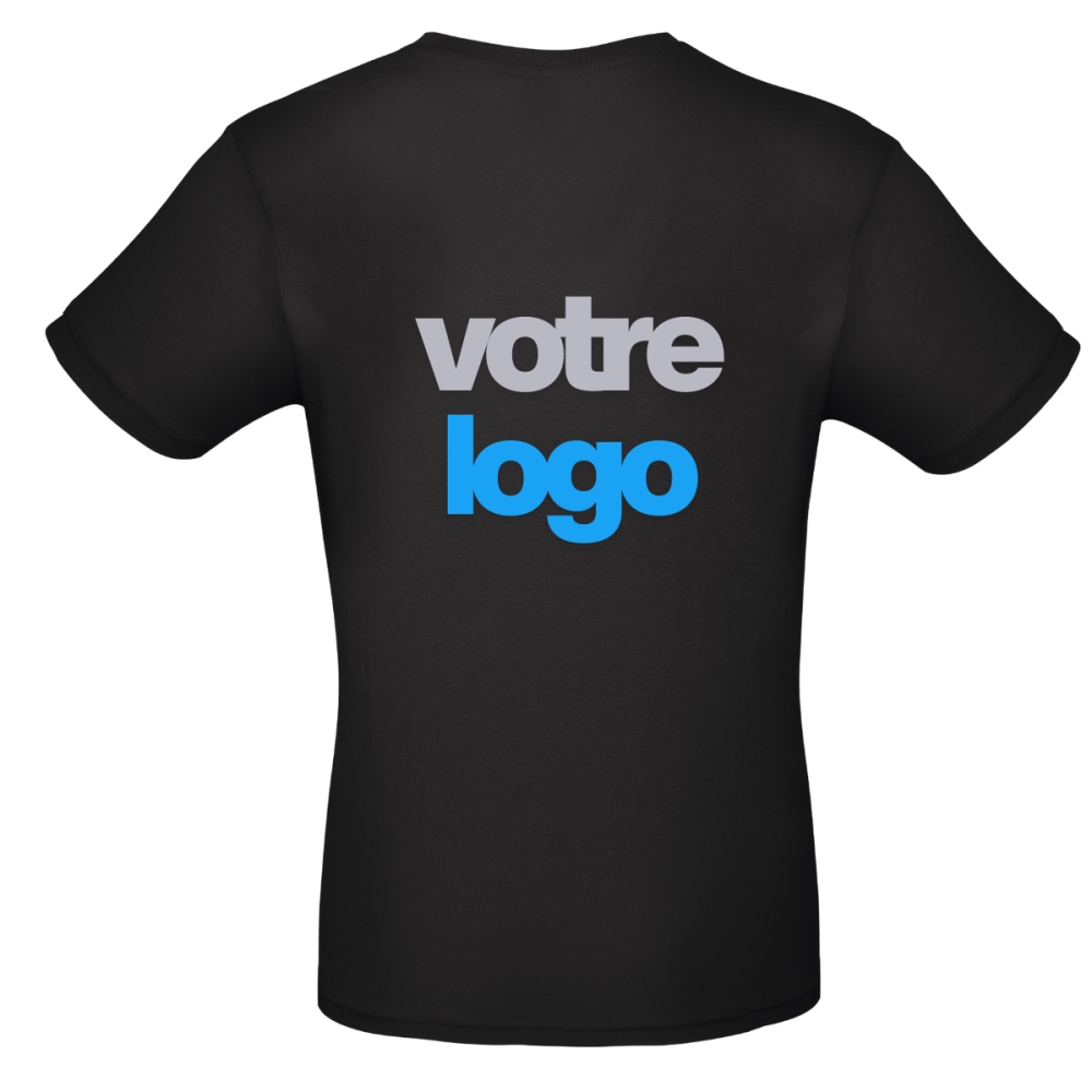 T-shirt Personnalisable Impression sur le Coeur et dans le Dos T-shirt Personnalisable Impression sur le Coeur et dans le Dos