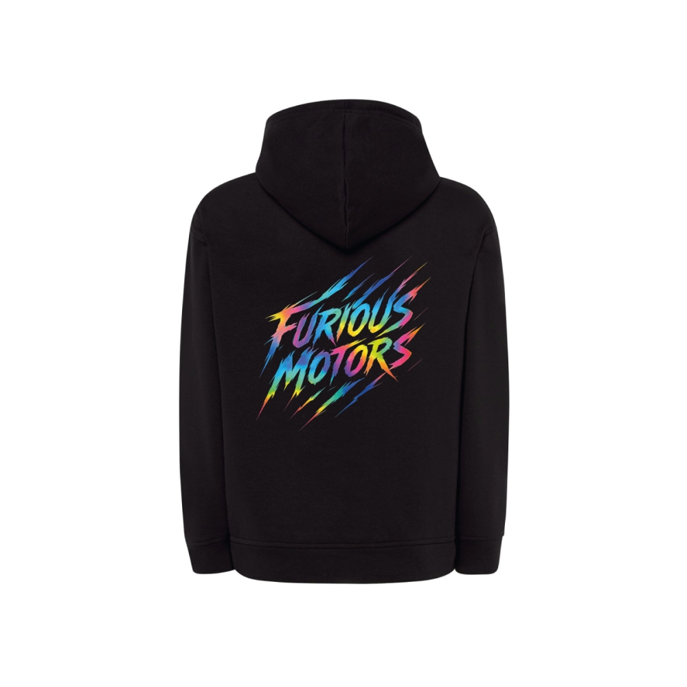 Sweat à capuche Furious Motors - Noir