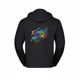 Veste à capuche zippée Furious Motors – dos imprimé