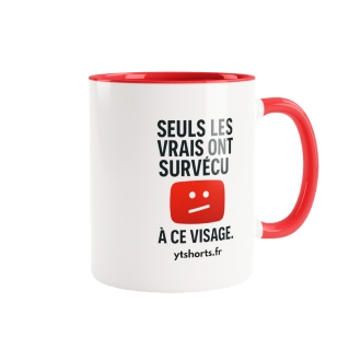Mug bicolore ytshorts.fr "Seuls les vrais"