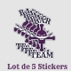 Stickers Lot de 5 - Bar Team