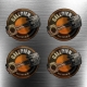 Lot de 4 Stickers Galérien Piston effet Argent - Jorian Ponomareff