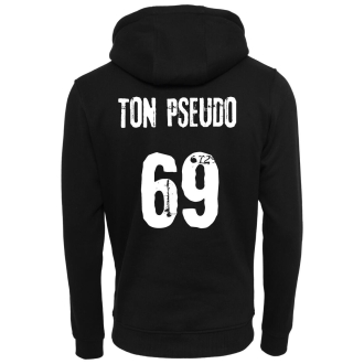 PERSONNALISABLE - Sweat à capuche NOIR - Tout doux le loup - Papy Gaming