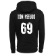 PERSONNALISABLE - Sweat à capuche NOIR - Tout doux le loup - Papy Gaming