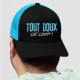 Casquette Trucker Snapback Bleu - Papy Gaming - Tout doux le loup