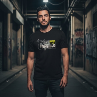 T-shirt Noir Tangible Nuit Sombre