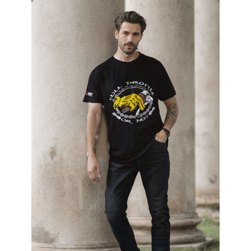 Tshirt Homme "Full Throttle" Noir
