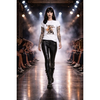 Tshirt Femme "Badass Girl" Blanc