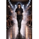 Tshirt Femme "Badass Girl" Noir