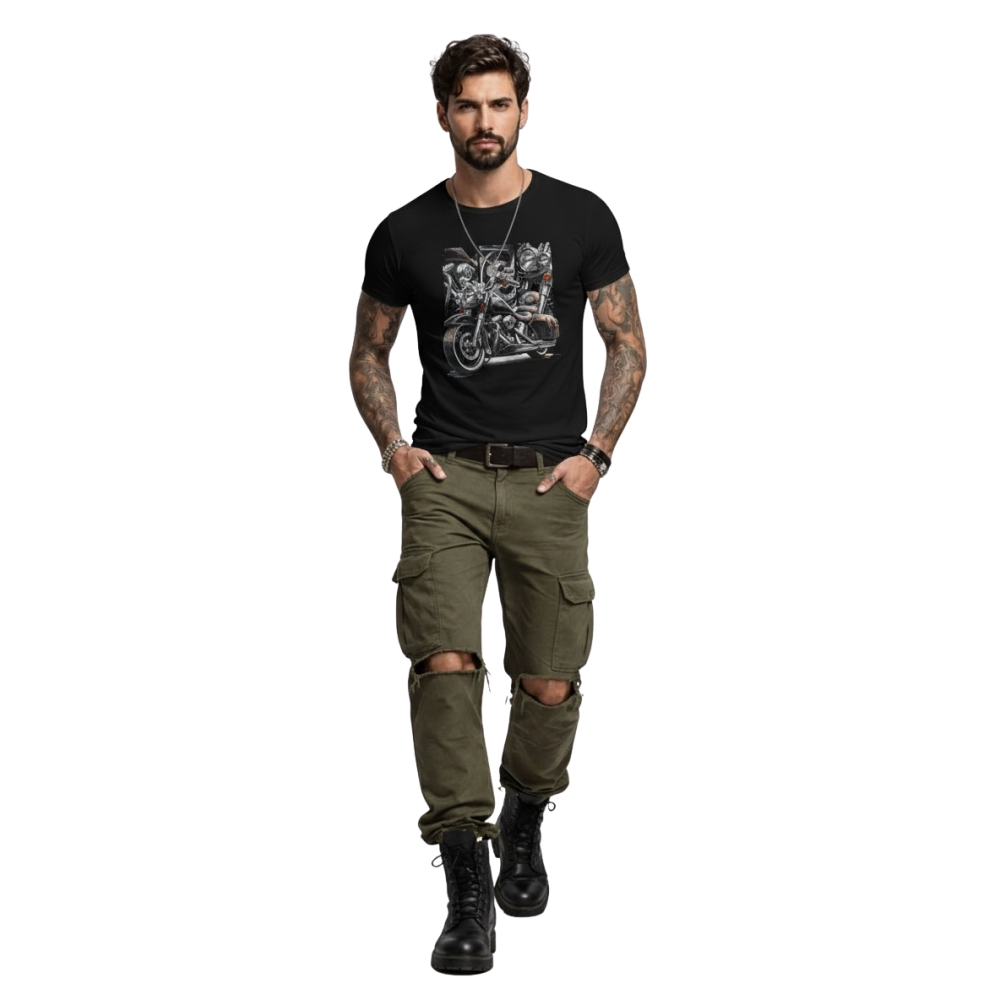 Tshirt Homme "Zoom In" Noir