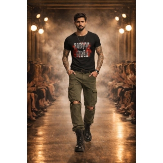 Tshirt Homme "Serial Biker" Noir