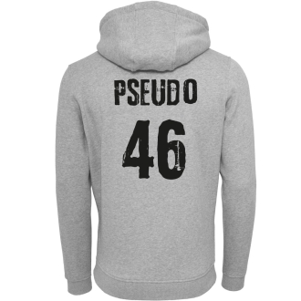 PERSONNALISABLE - Sweat à capuche Gris chiné - Tout doux le loup - Papy Gaming