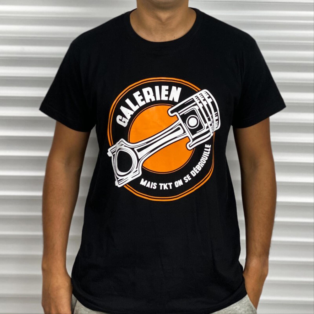 T-shirt Piston Galérien Noir - Jorian Ponomareff