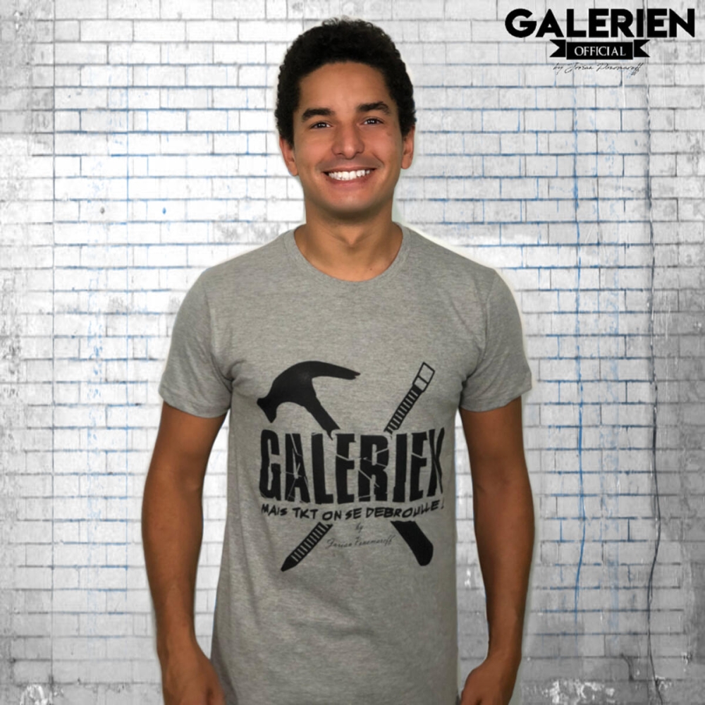 T-shirt Galérien officiel Gris chiné- Jorian Ponomareff