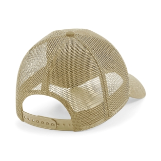 Casquette Trucker sable avec patch (Design au choix)