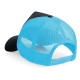 Casquette Trucker filet Bleu ciel (Design au choix)